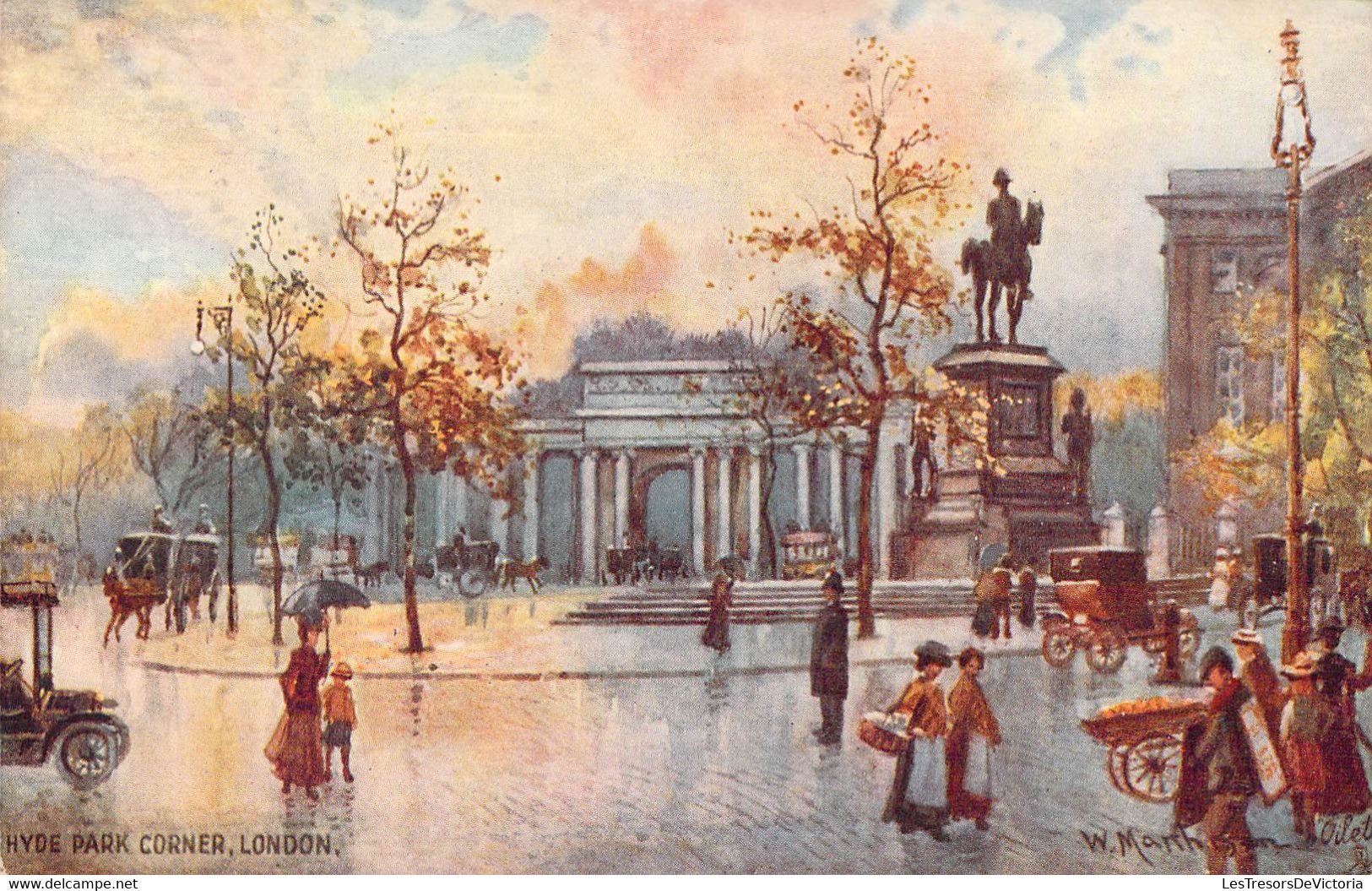 CPA - ENGLAND - LONDON - Hyde Park Corner - Car - Colored - W. MARHYM - Oilette - Hyde Park