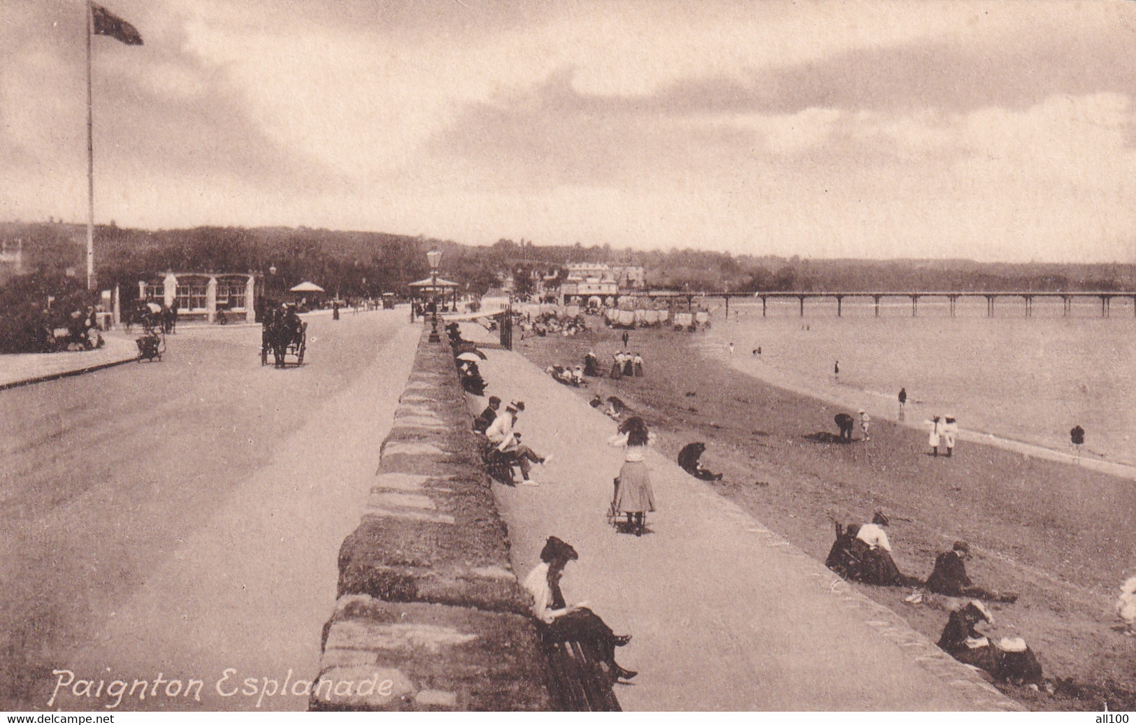 A18325- PAIGNTON ESPLANADE FRITH'S SERIES POST CARD PRINTED IN ENGLAND UNUSED - Paignton