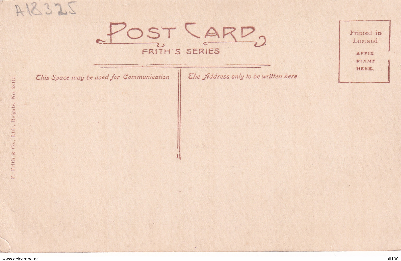 A18325- PAIGNTON ESPLANADE FRITH'S SERIES POST CARD PRINTED IN ENGLAND UNUSED - Paignton