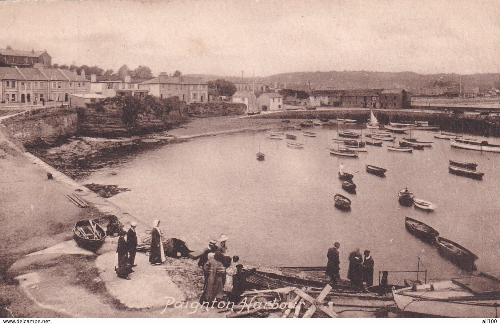 A18326- PAIGNTON HARBOUR BOAT FRITH'S SERIES POST CARD PRINTED IN ENGLAND UNUSED - Paignton