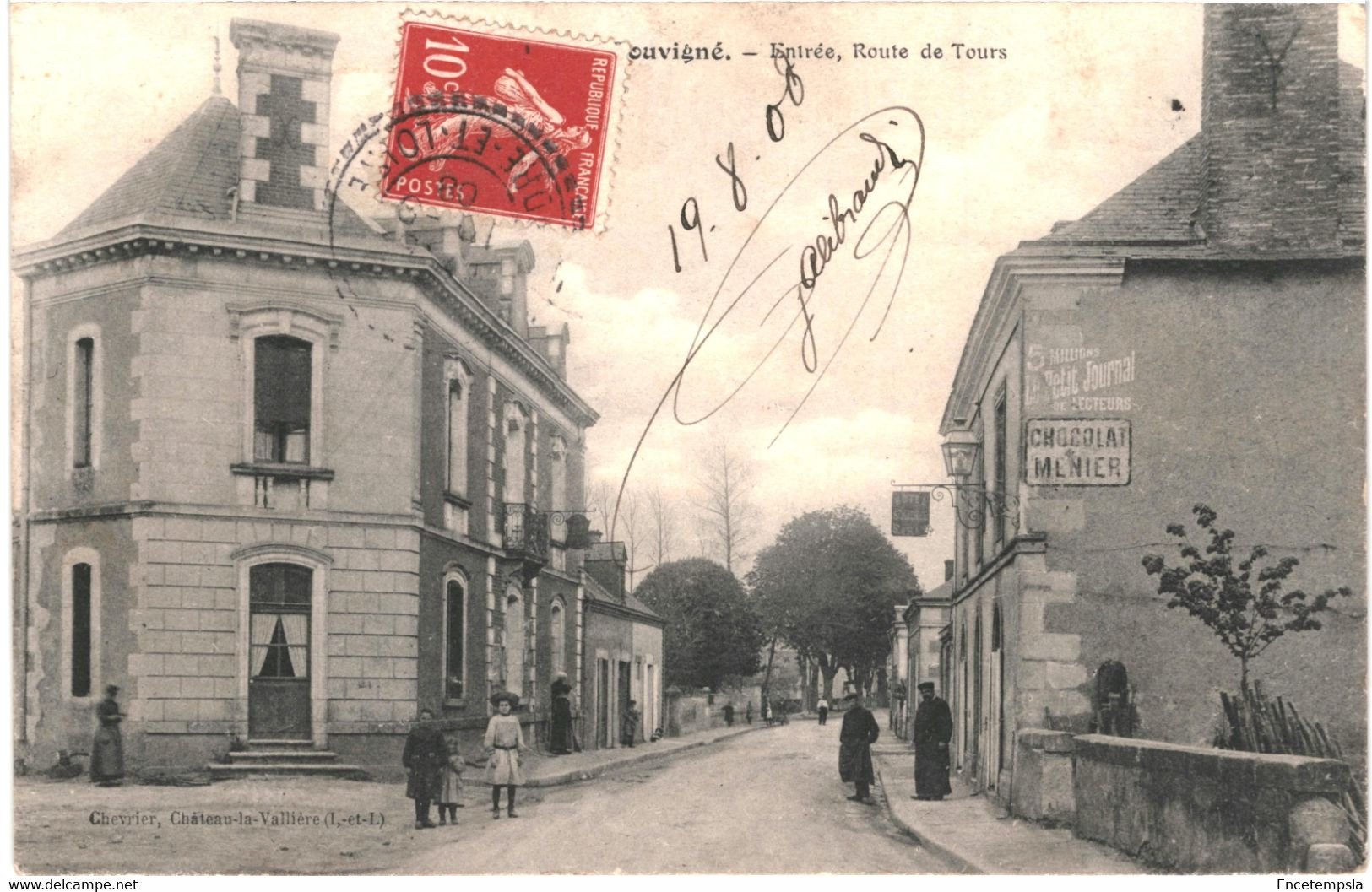 CPA-Carte Postale France  Souvigné Entrée Route De Tours 1908 VM55976ok - Semblançay
