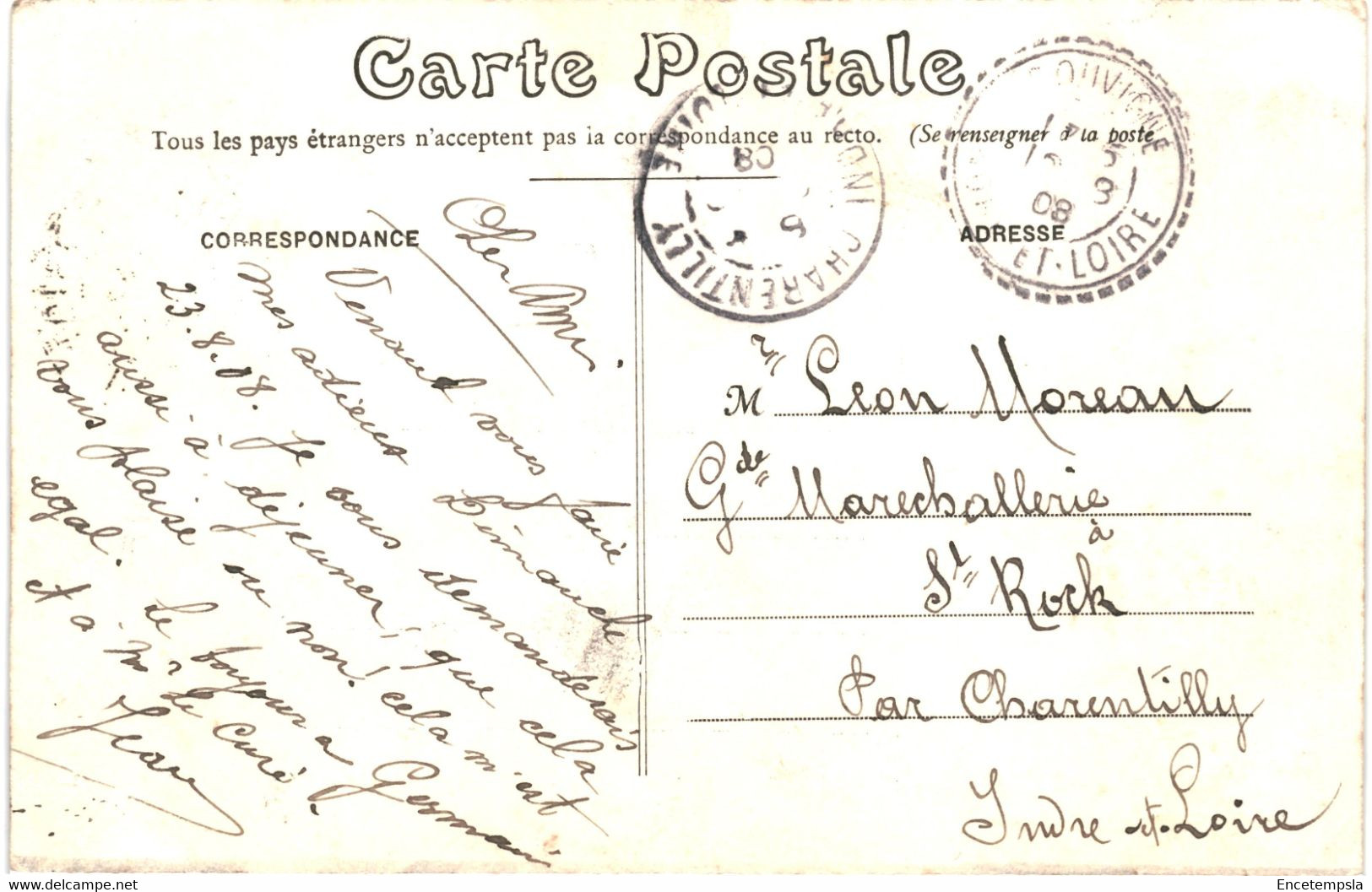 CPA-Carte Postale France  Souvigné Entrée Route De Tours 1908 VM55976ok - Semblançay