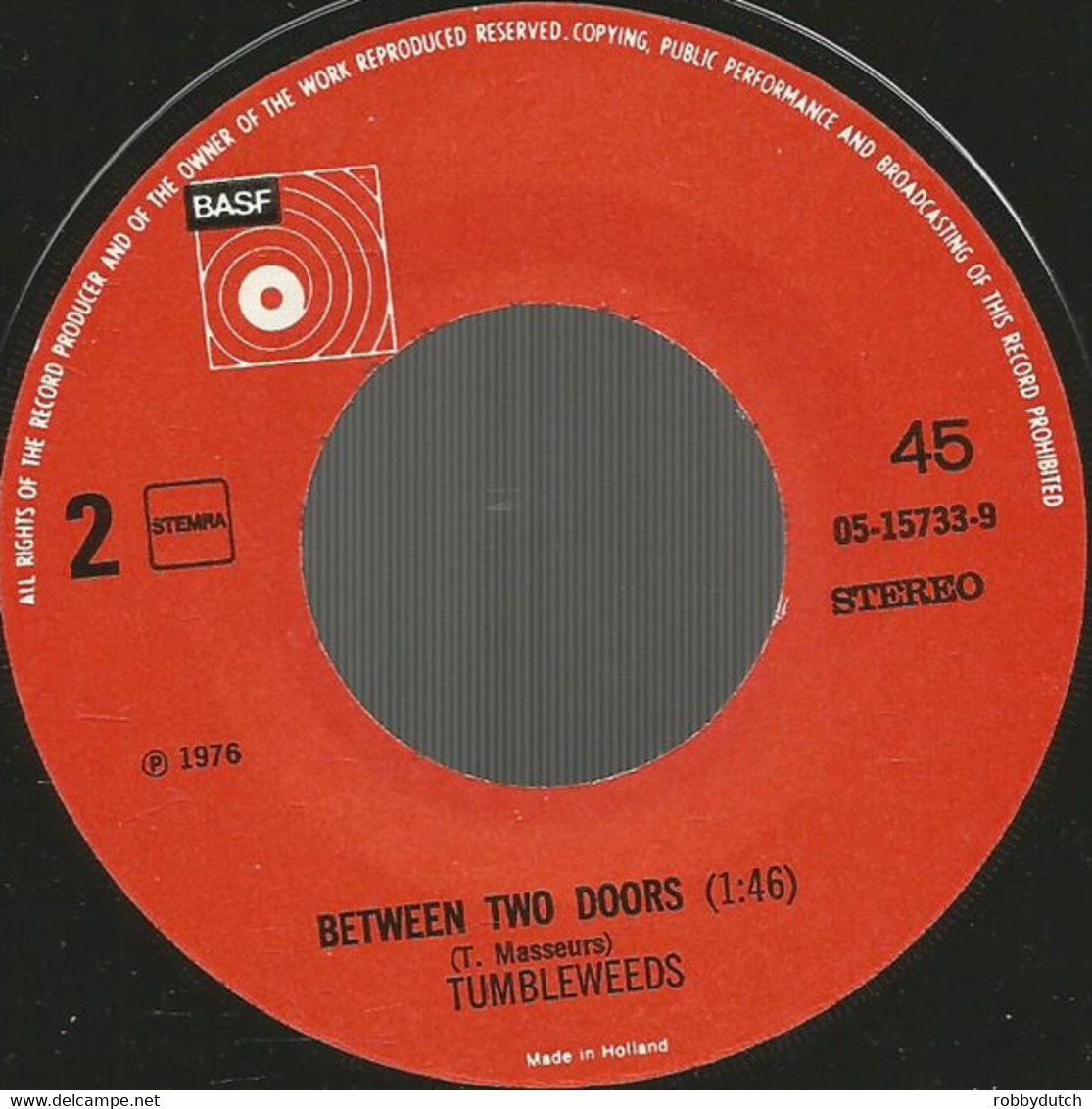 * 7" *  TUMBLEWEEDS - SWEET MEMORIES (Holland 1976) - Country Et Folk