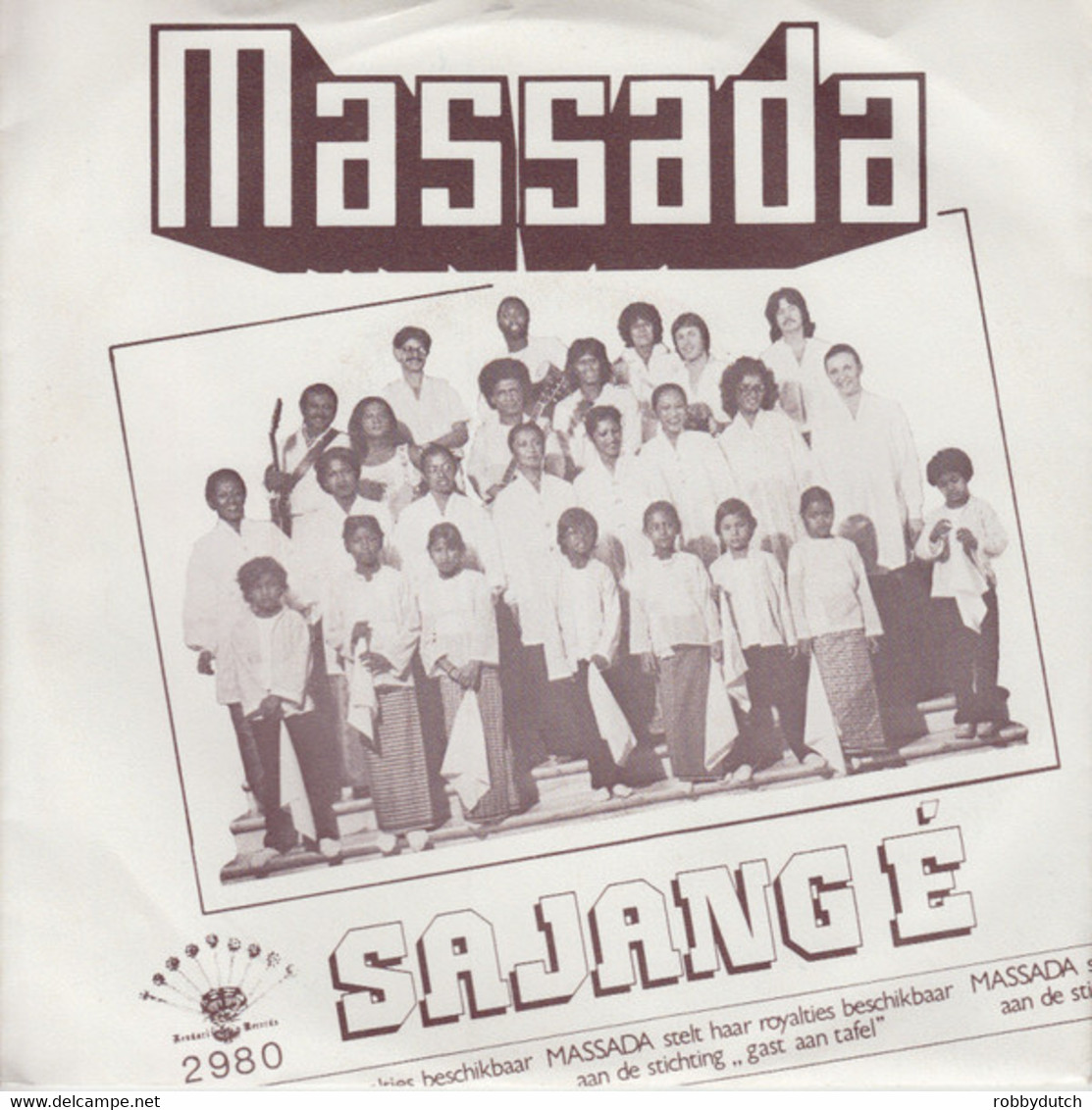 * 7" *  MASSADA - SAJANG É  (Holland 1980) - Soul - R&B