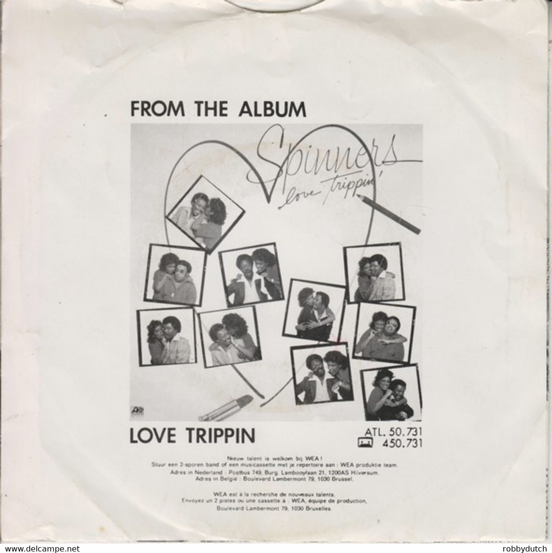 * 7" *  THE SPINNERS - CUPID / I'VE LOVED YOU FOR A LONG TIME (Benelux 1980) - Soul - R&B