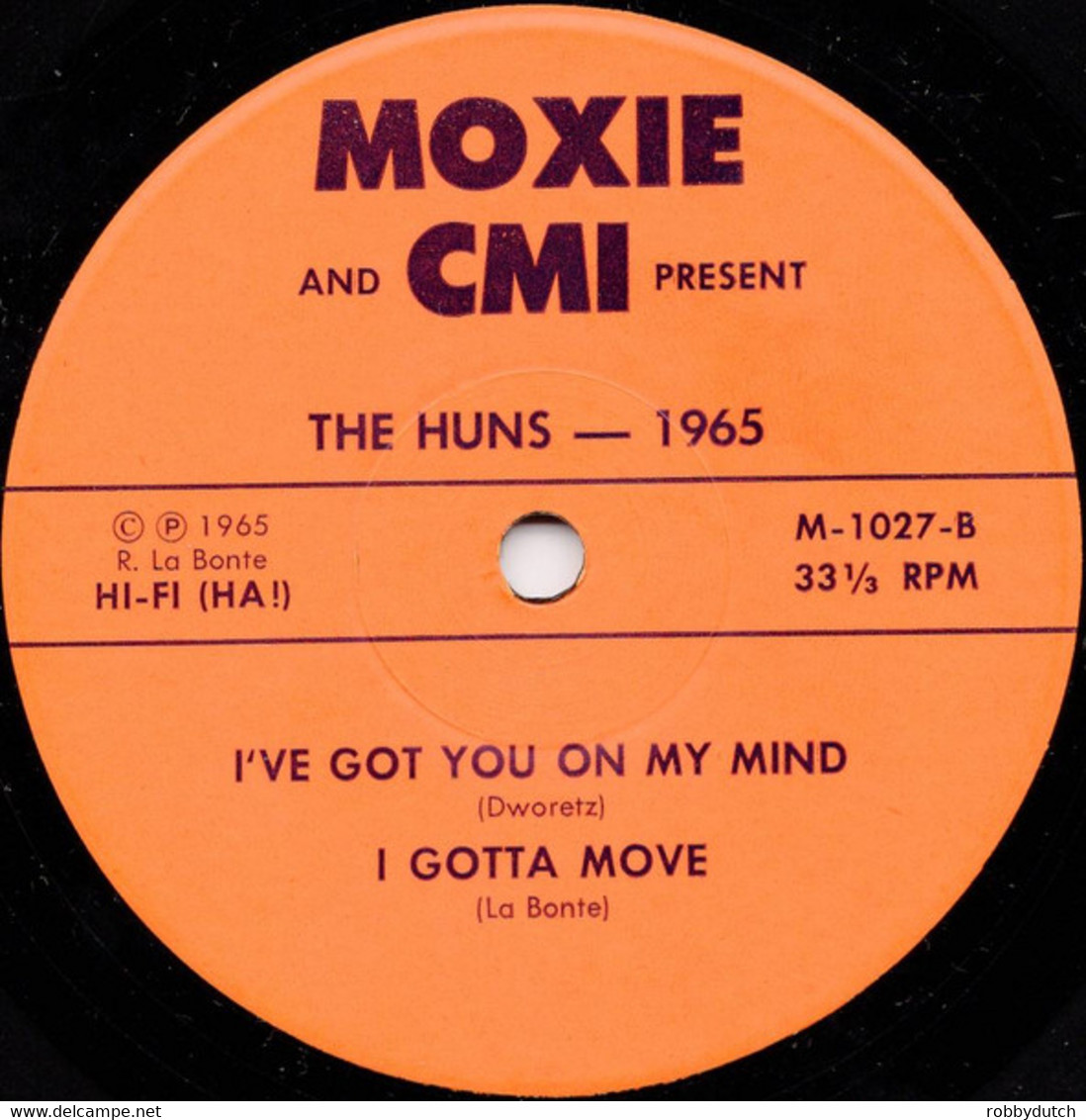 * 7" EP *   THE HUNS - 1965 N.Y.  (USA 1965) - Punk