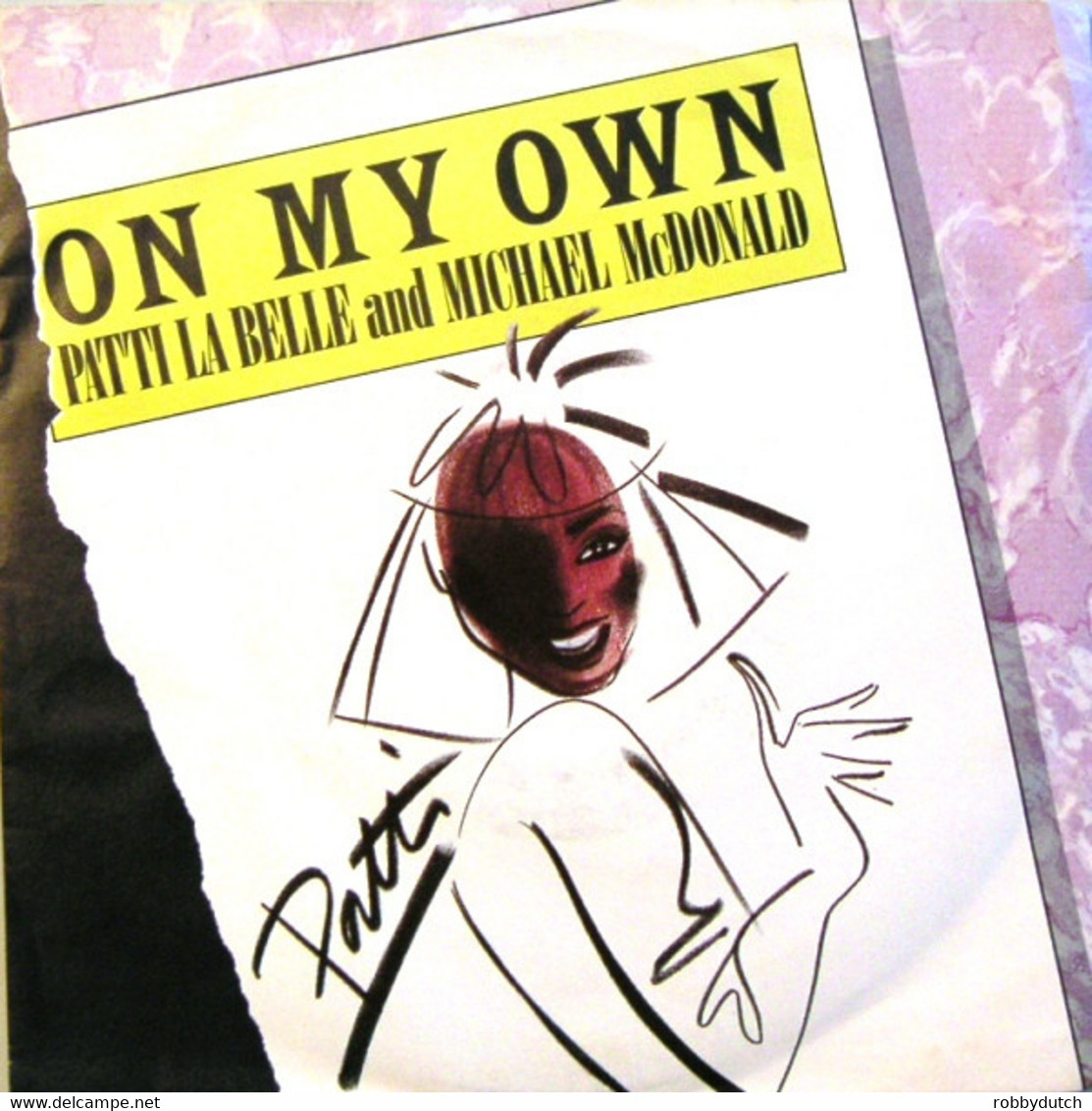 * 7" *  PATTI LABELLE & MICHAEL McDONALD - ON MY OWN (Europe 1986 EX!!) - Soul - R&B