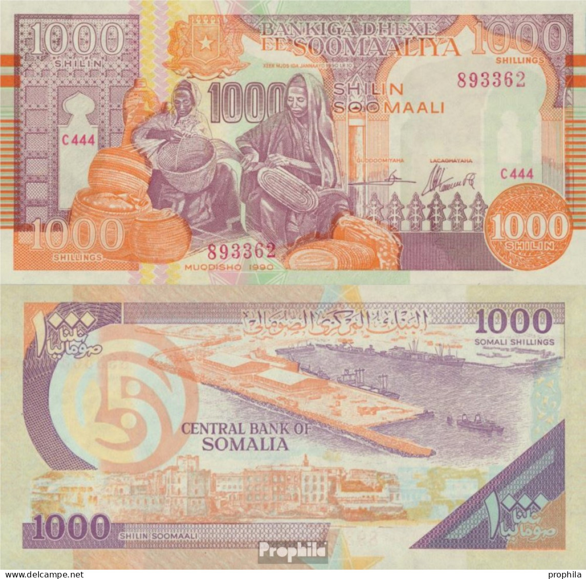Somalia Pick-Nr: R10 Bankfrisch 2000 1.000 Shillings - Somalie