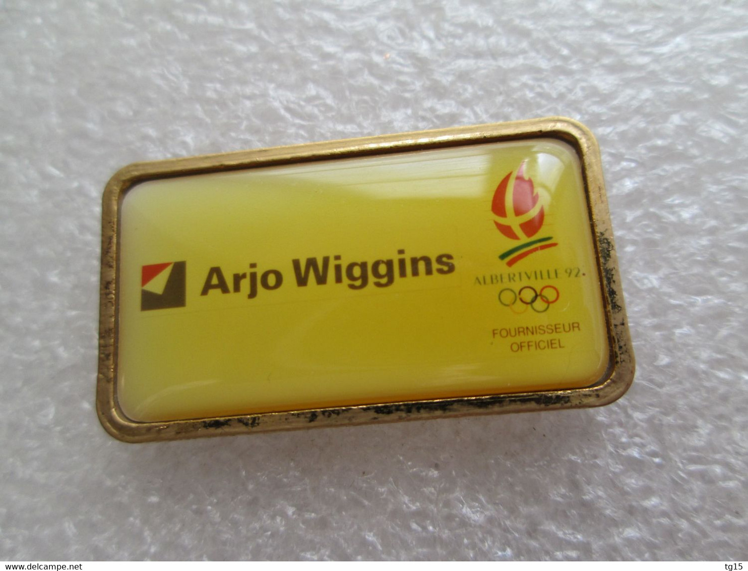 PIN'S    JEUX  OLYMPIQUES 92 ALBERTVILLE ARJO WIGGINS - Jeux Olympiques