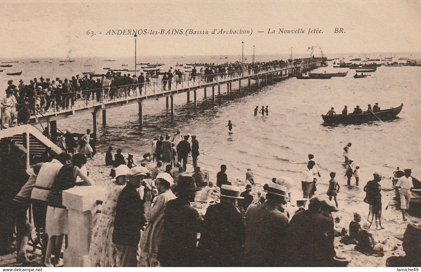 2 CPA ANDERNOS LES BAINS (Bassin D’Arcachon) La Nouvelle Jetée Bateau Estacade … - Andernos-les-Bains