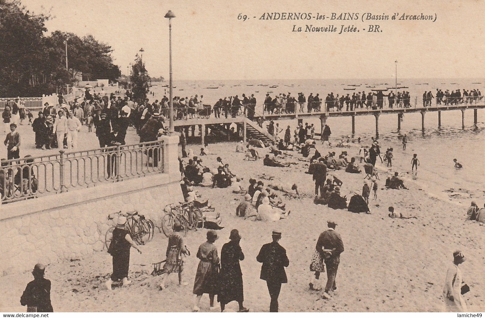 2 CPA ANDERNOS LES BAINS (Bassin D’Arcachon) La Nouvelle Jetée Bateau Estacade … - Andernos-les-Bains