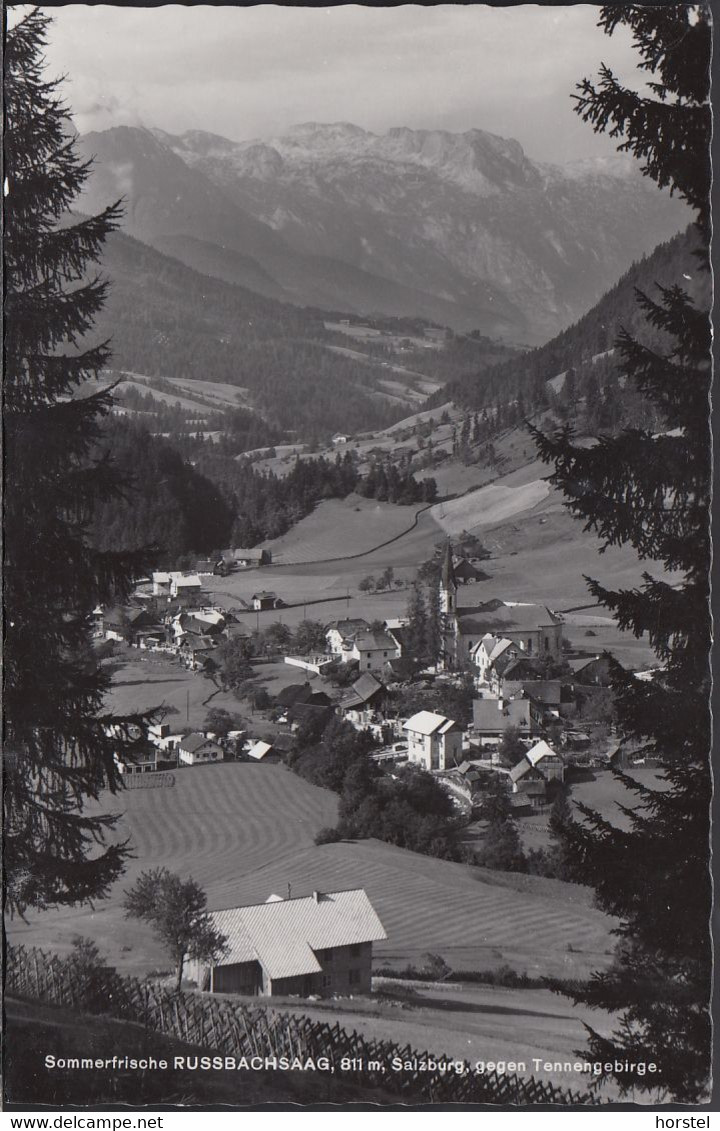 Austria - 5442 Rußbachsaag - Salzburg - Ortsansicht Gegen Tennengebirge - Nice Stamp 60er Jahre - Abtenau