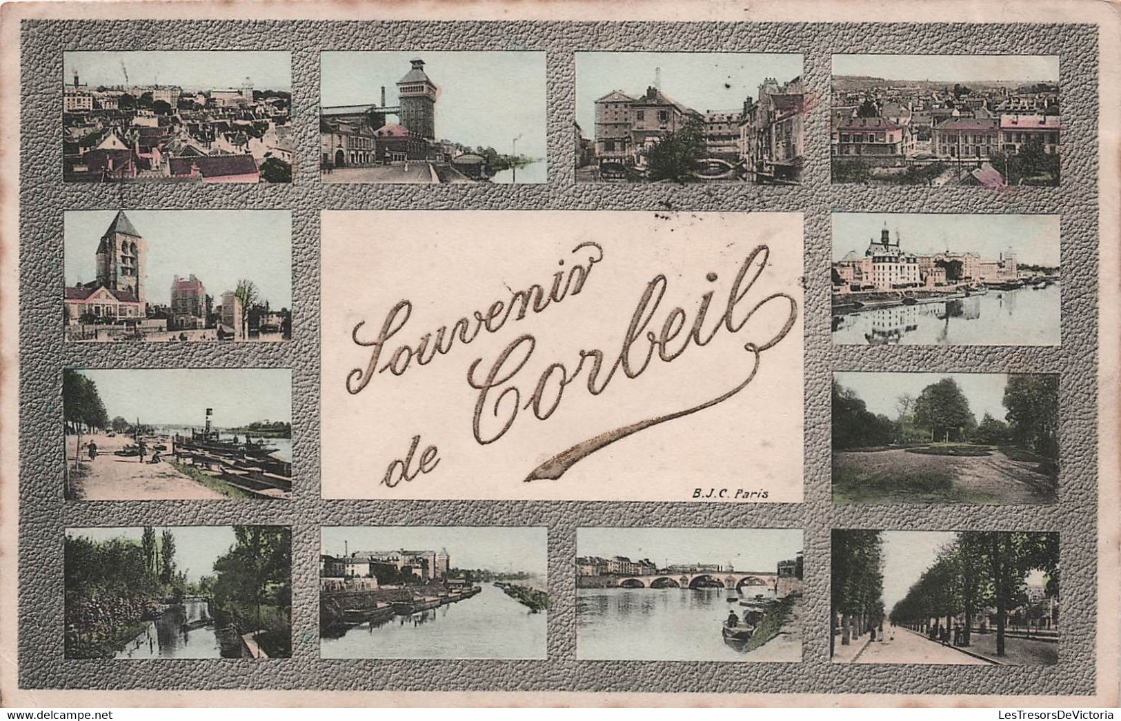 CPA Souvenir De Corbeil - B J C Paris - Carte Multivues - Corbeil Essonnes