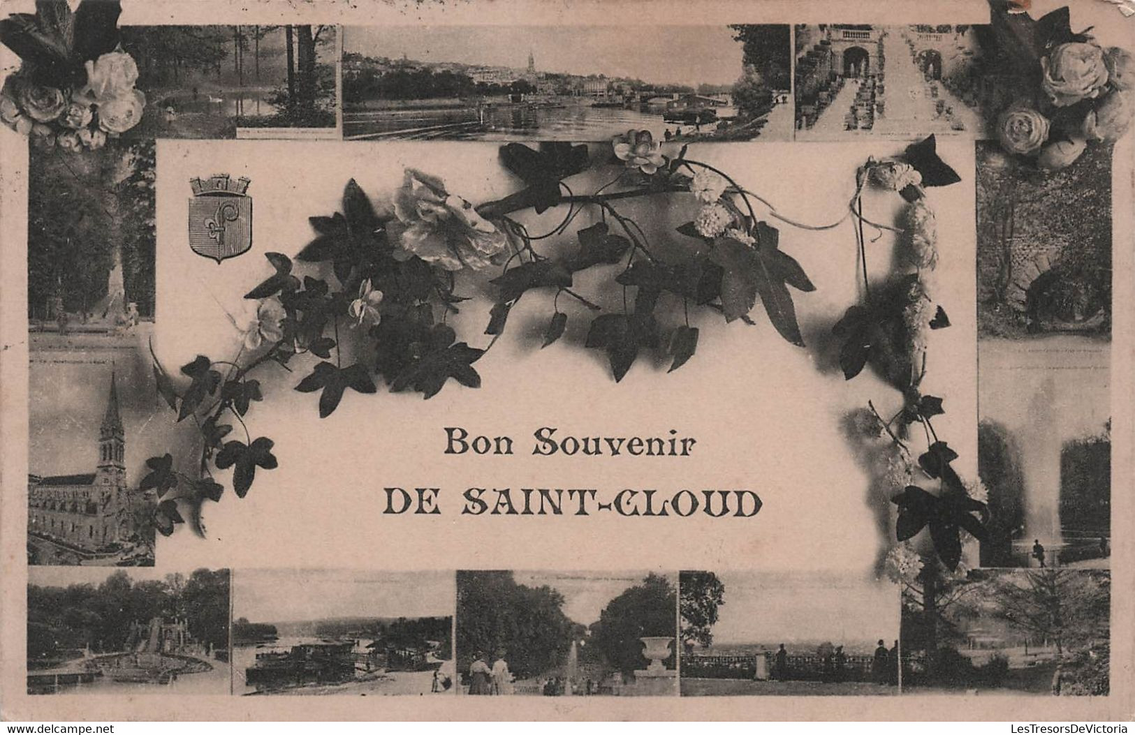 CPA Bon Souvenir De Saint Cloud - Carte Multivues - Saint Cloud