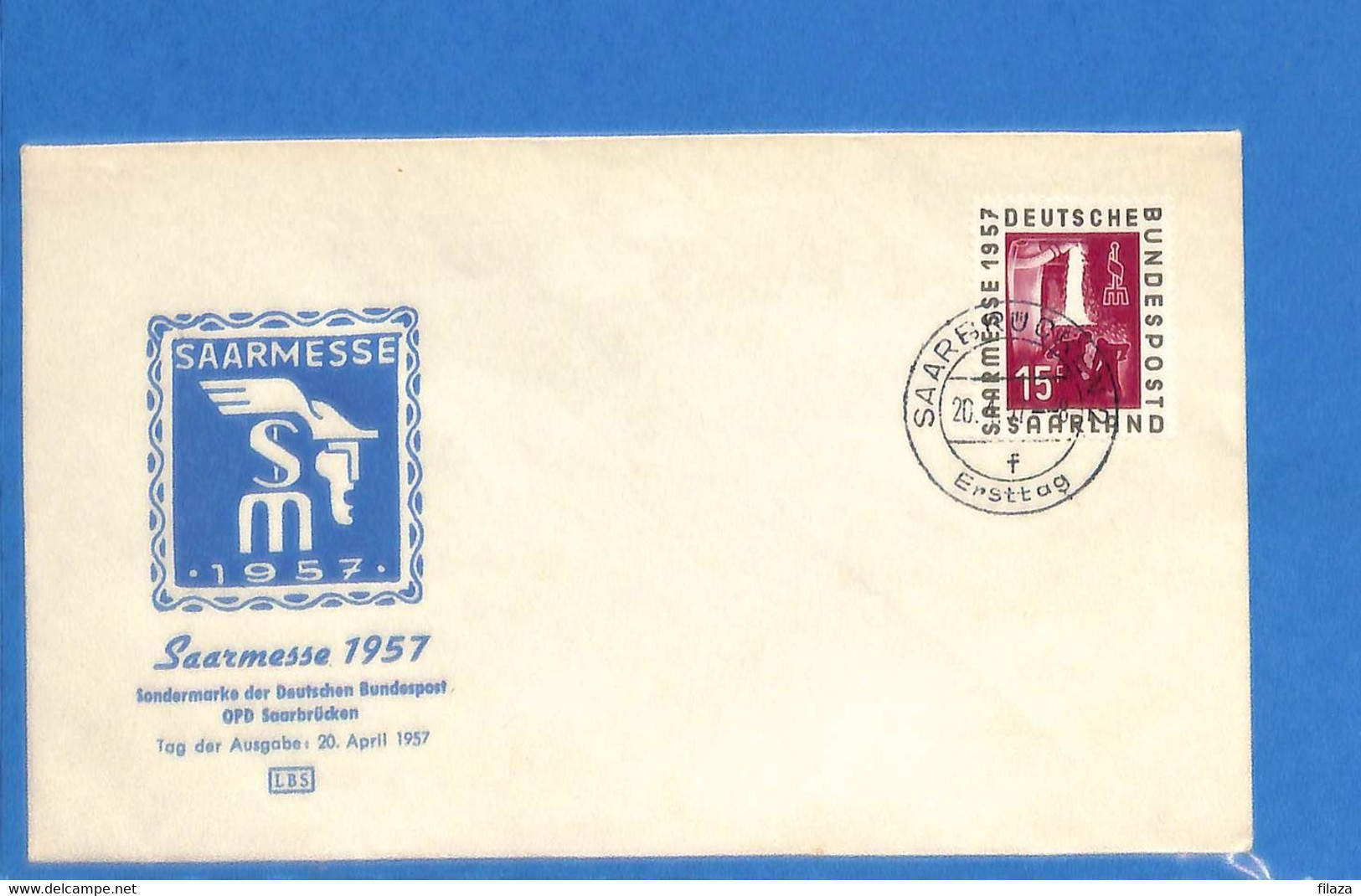 Saar 1957 Lettre FDC De Saarbrücken (G8950) - FDC