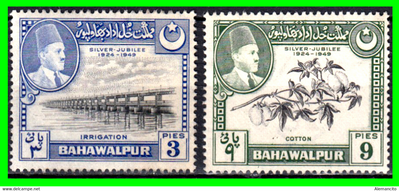 PAKISTAN – BAHAWALPUR SELLOS AÑO 1949 ( ASIA ) ( XXV ANIVERSARIO DE LA CORONACIÓN DE SADEG MOHAMMAD KHAN - Pakistan