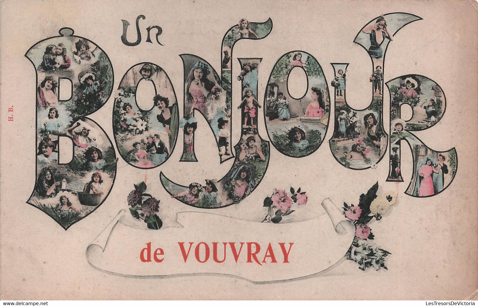 CPA Un Boujour De Vouvray - Carte Multivues Fantaisie - Vouvray