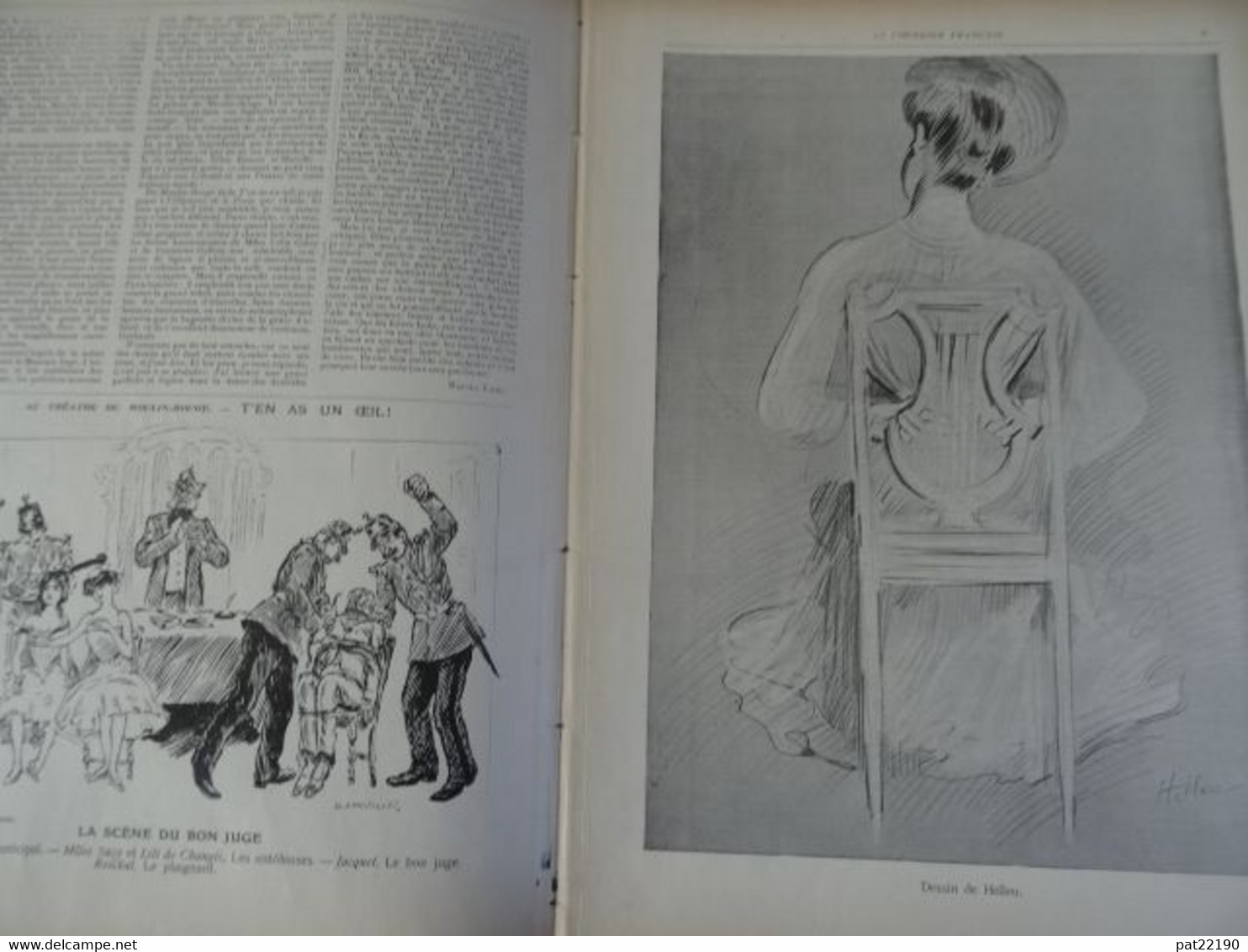 Revue Le Courrier Français 1903 Menu Poule Au Pot  Helleu Moulin Rouge - 1900 - 1949