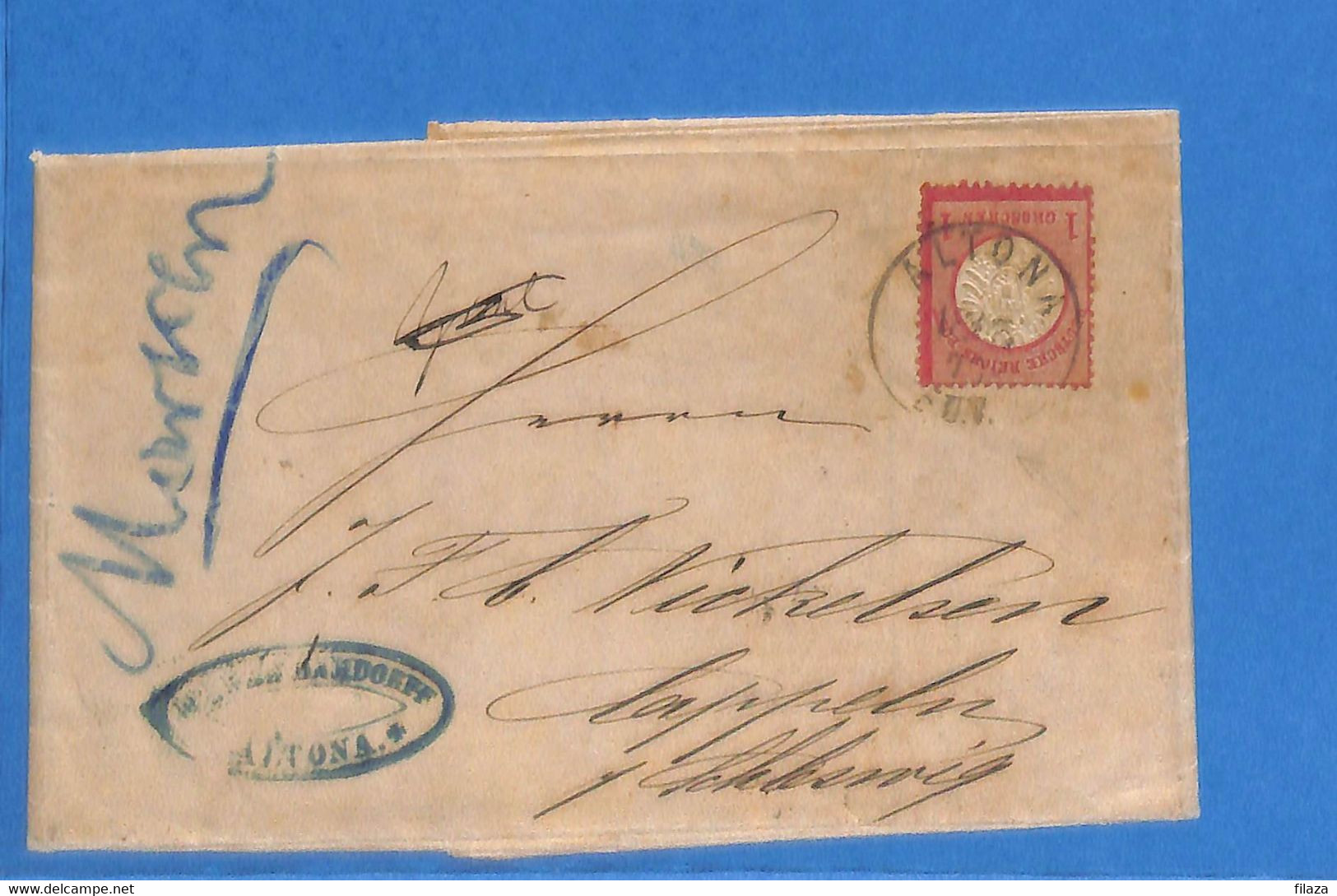 Allemagne Reich 1873 Lettre De Altona (G8962) - Lettres & Documents