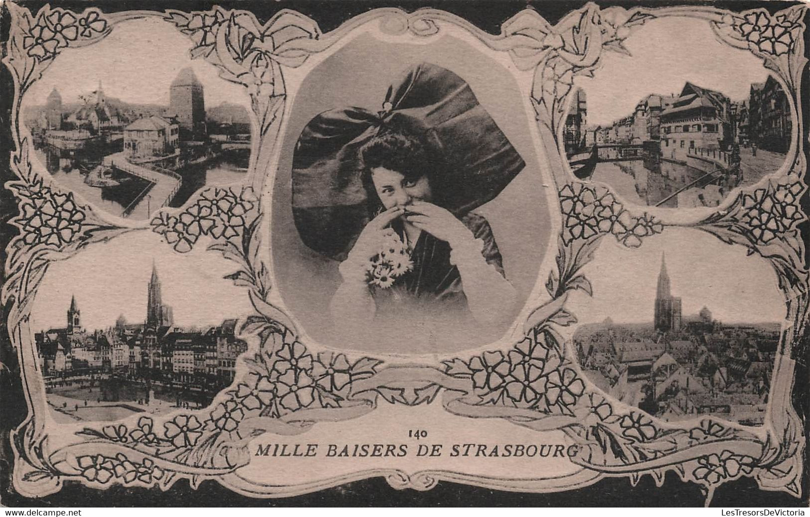 CPA Mille Baisers De Strasbourg - Carte Fantaisie Et Multivues - Strasbourg