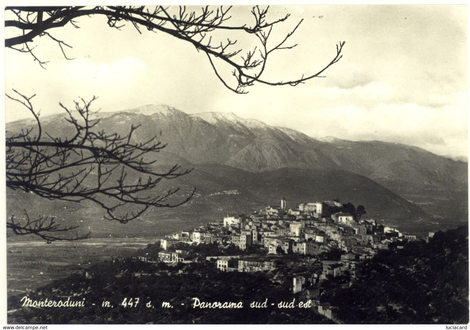 MONTERODUNI -ISERNIA -PANORAMA SUD-SUD EST -VG 1959 - Isernia