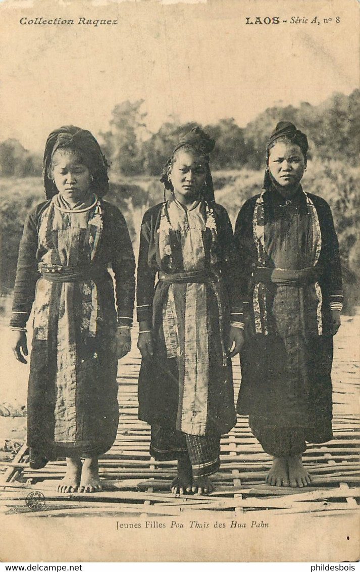 LAOS  Jeunes Filles Pou Thais Des Hua Pahn - Laos