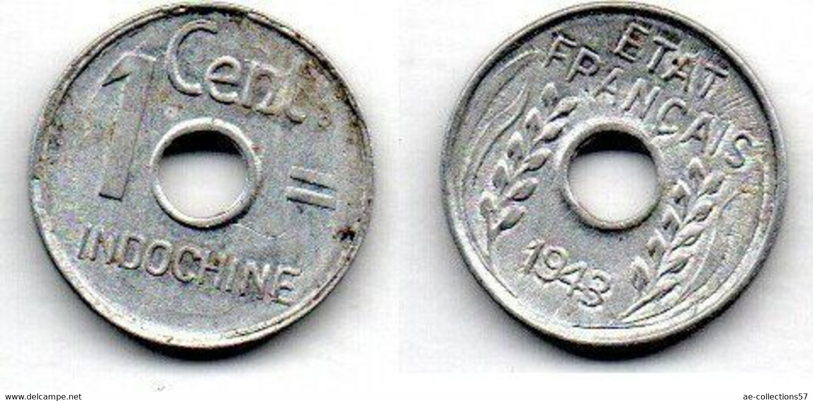 Indochine - Indochina 1 Cent 1943 TTB - Frans-Indochina
