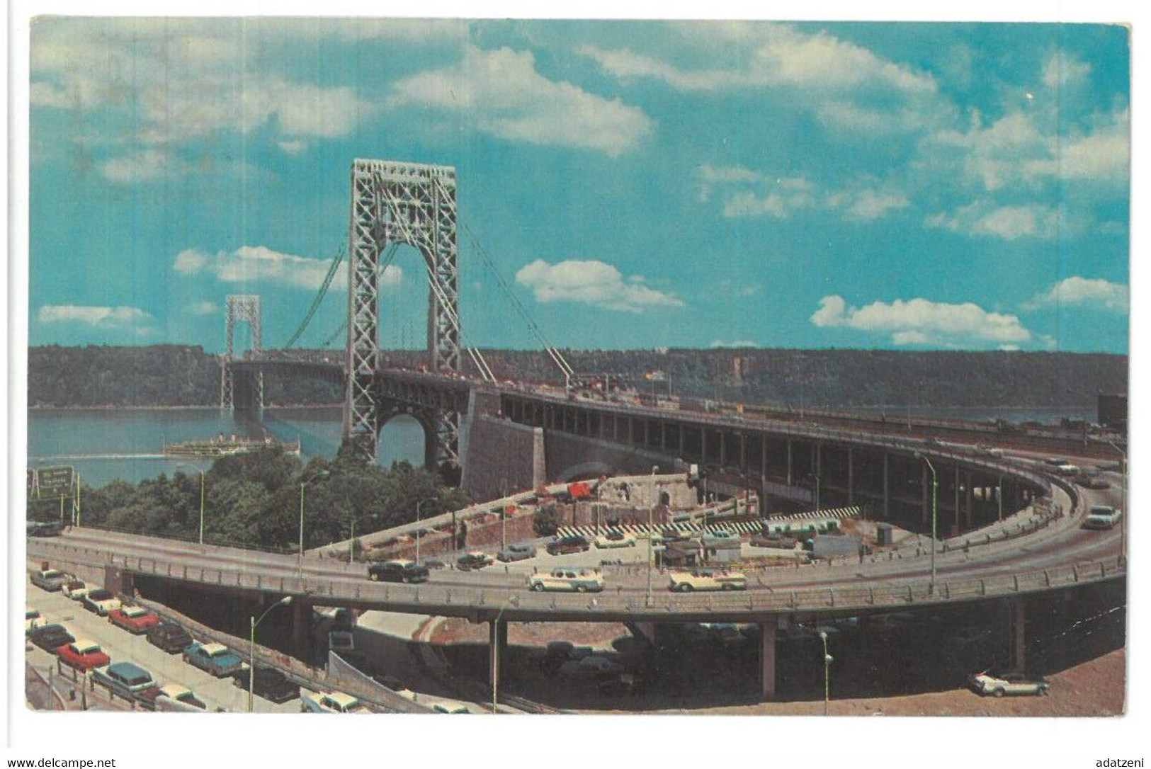 BR473 New York City George Washington Bridge  Viaggiata 1965 Verso Roma - Ponti E Gallerie