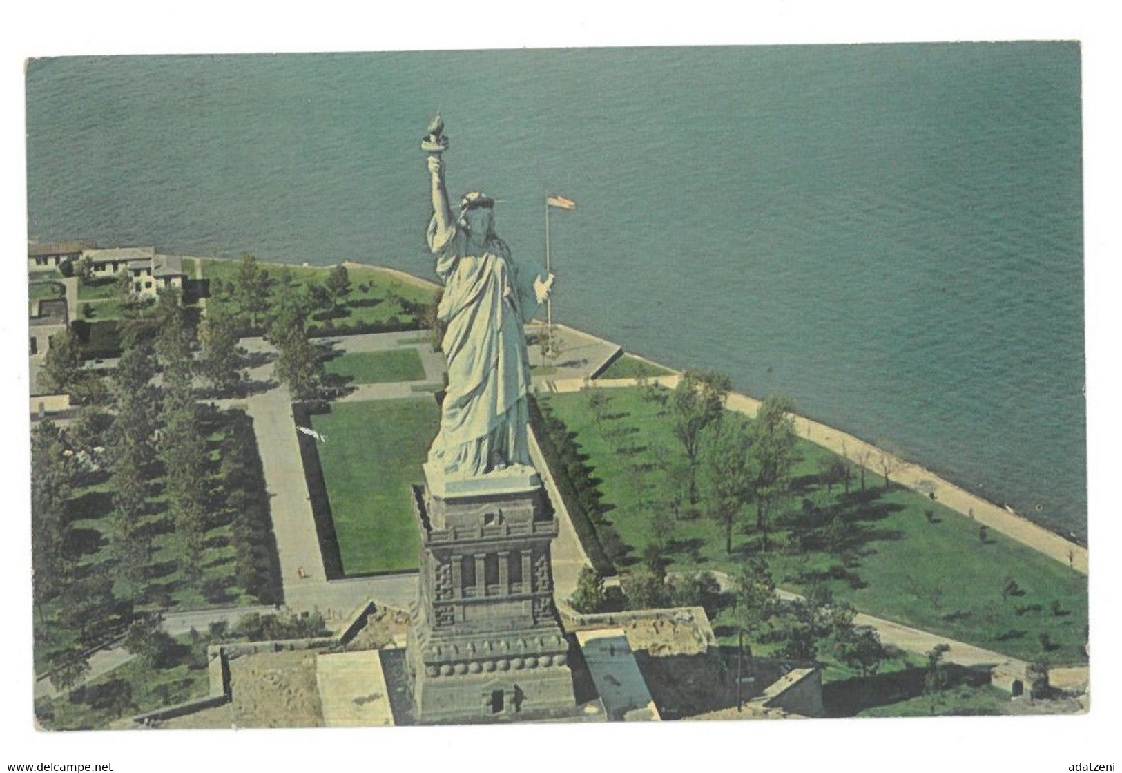 BR485 New York City Statue Of Liberty Viaggiata 1965 Verso Roma - Statue Of Liberty