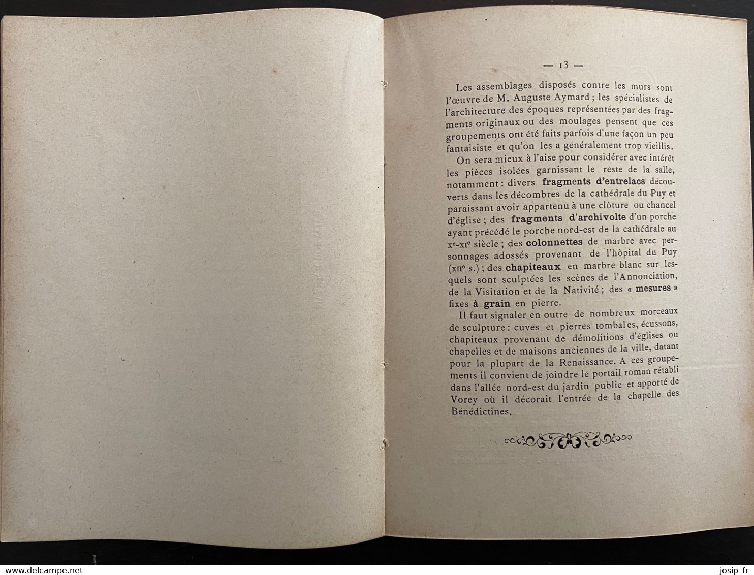 LE MUSÉE CROZATIER DU PUY-EN-VELAY- 1926- GUIDE - Auvergne