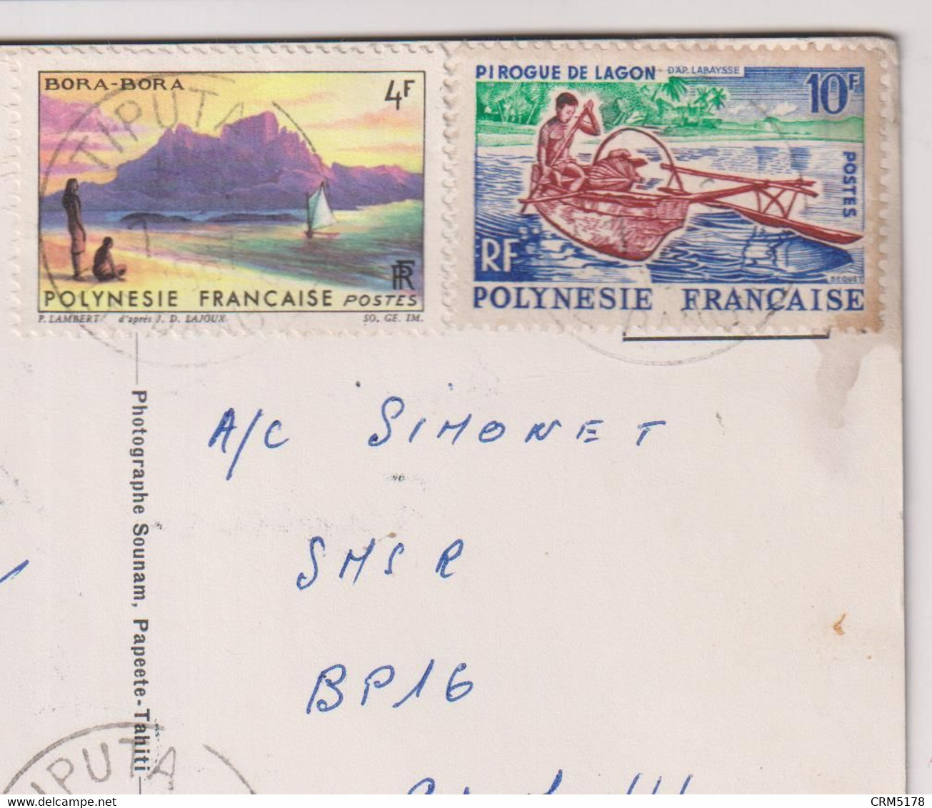 TP N°31-36-OB-TIPUTA -CAD TIPUTA-S/CPSM TAHITI-MAHINEcôte Est Route-arbres - Used Stamps