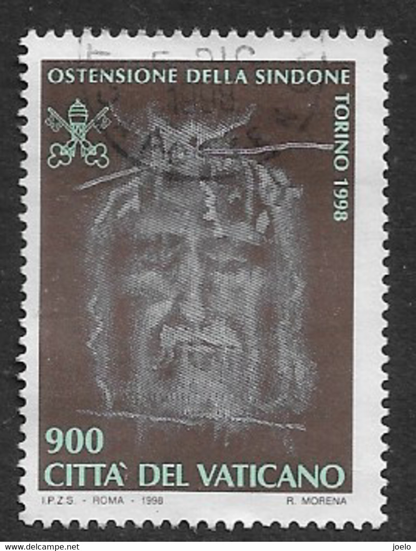 VATICAN 1998 EXPOSITION OF THE SHROUD - Oblitérés