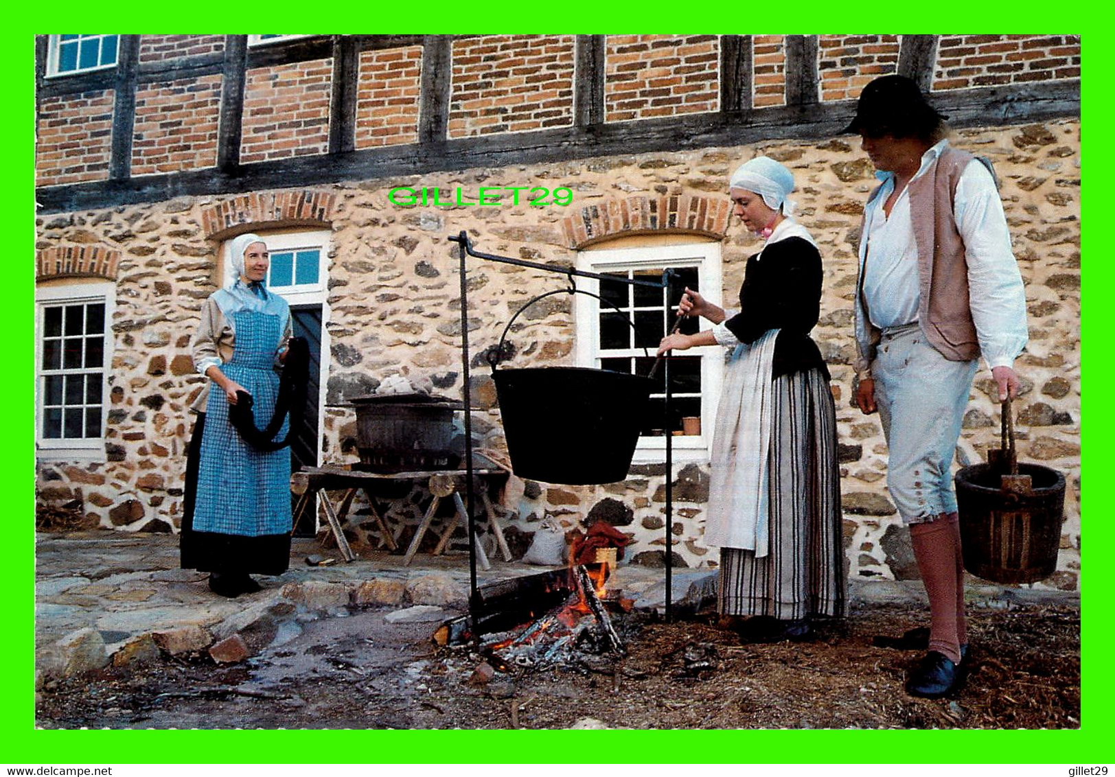 WINSTON SALEM, NC - DYEING WOOL IN OLD SALEM - - Winston Salem