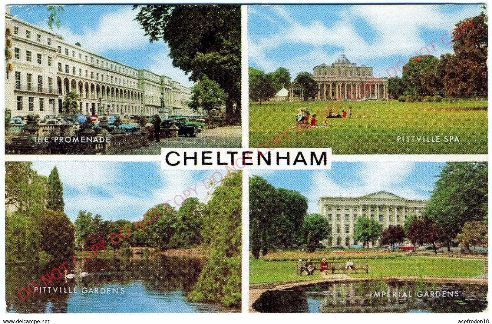 Angleterre - Cpsm - Cheltenham - The Promenade - Pittville Spa - Imperial Gardens - 1975 - Cheltenham