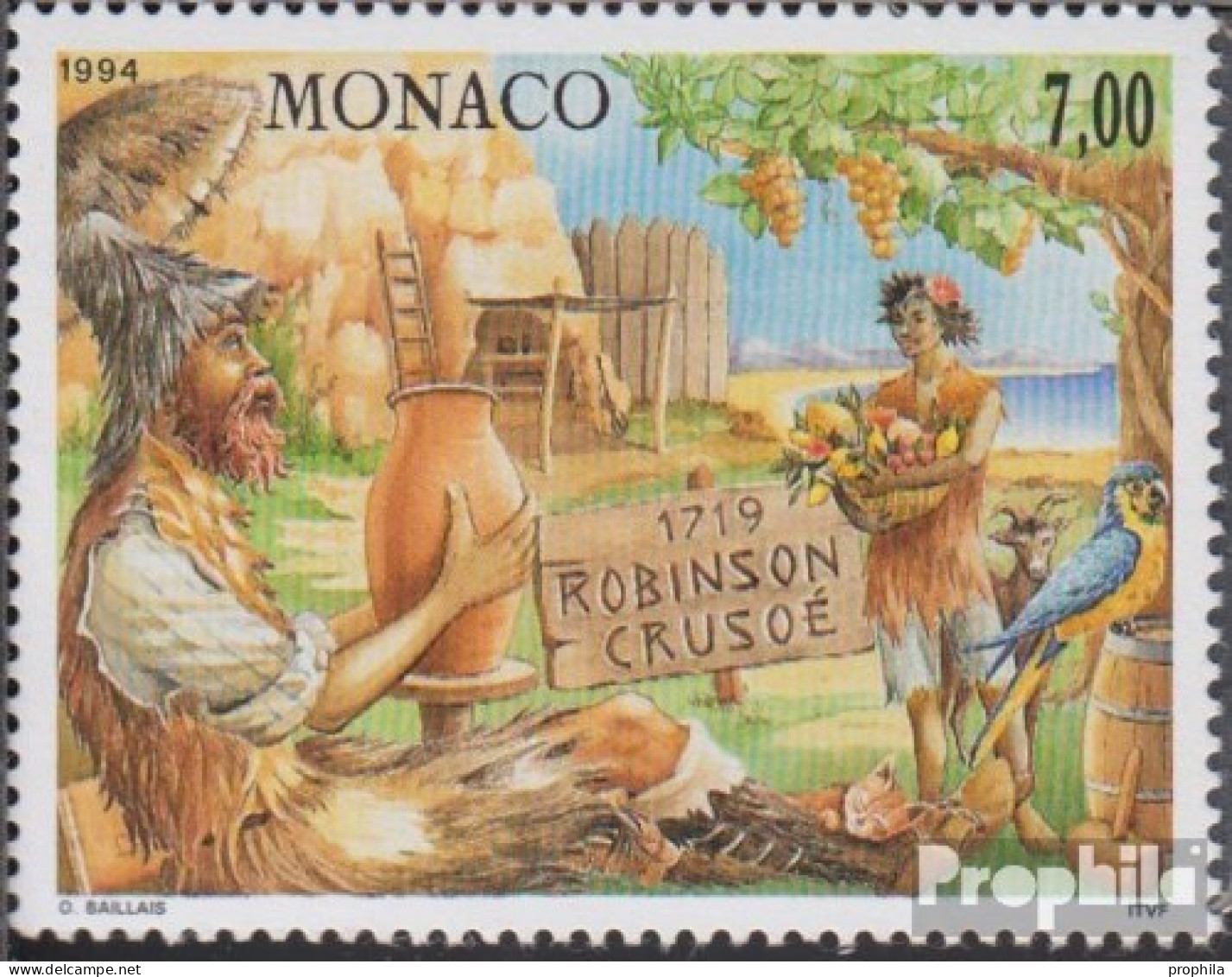 Monaco 2207 (kompl.Ausg.) Postfrisch 1994 Robinson Crusoe - Neufs