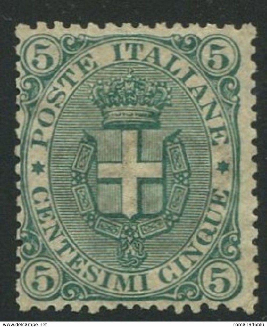 REGNO 1891 EFFIGIE UMBERTO I 5 C. * GOMMA ORIGINALE F.TO DIENA - Ungebraucht