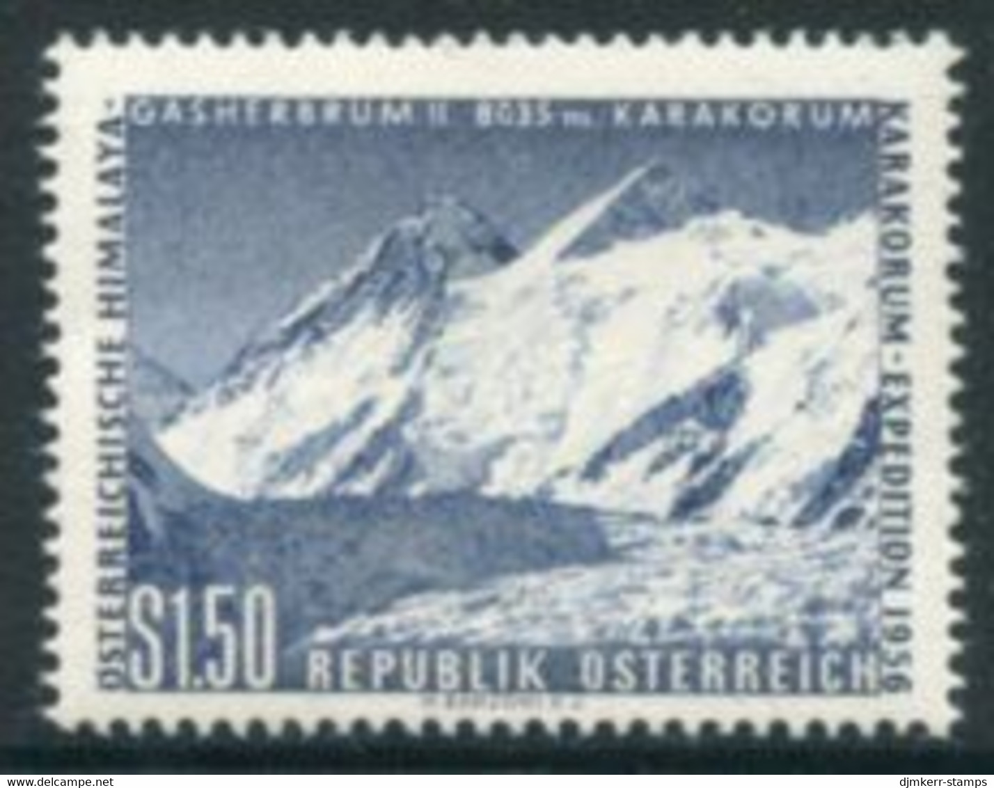AUSTRIA 1957 Karakorum Expedition MNH / **.  Michel 1036 - Unused Stamps