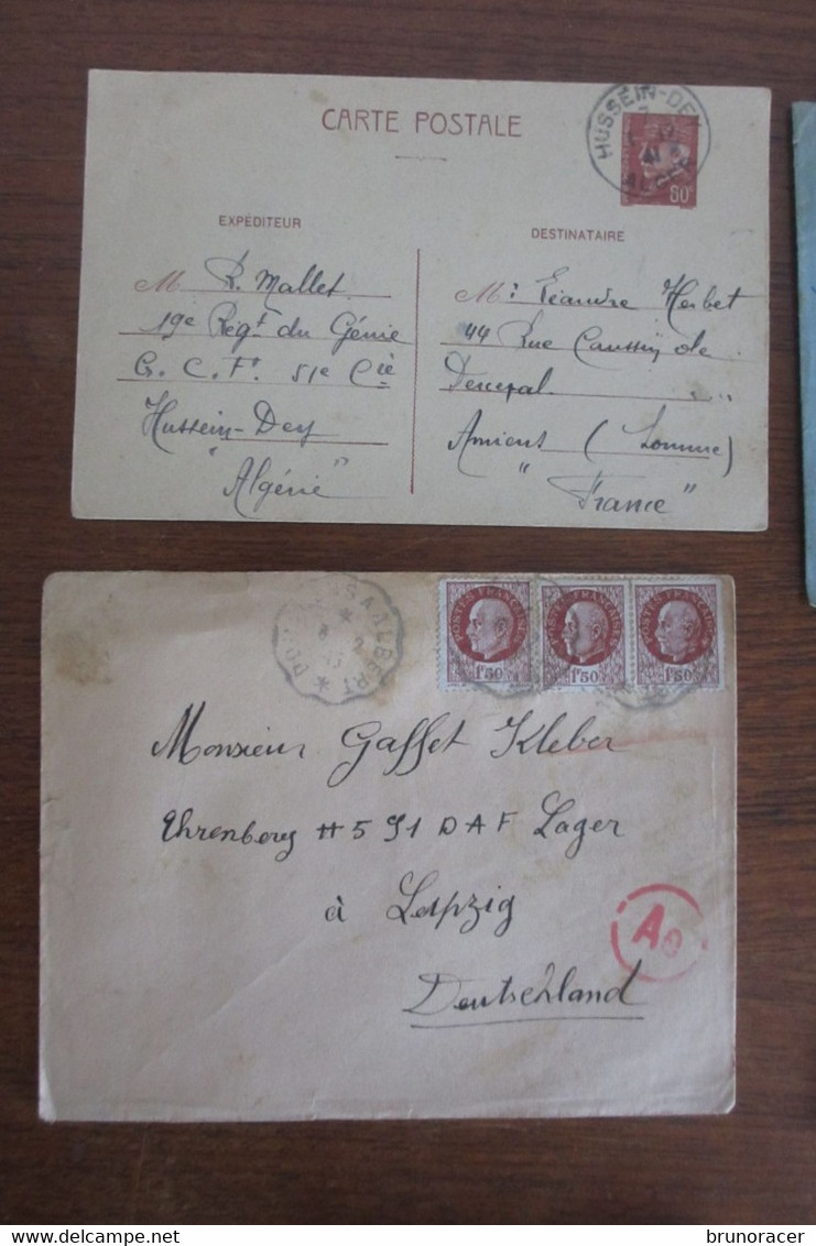 LOT DE LETTRES 1939-1945  VOIR SCANS - WW II