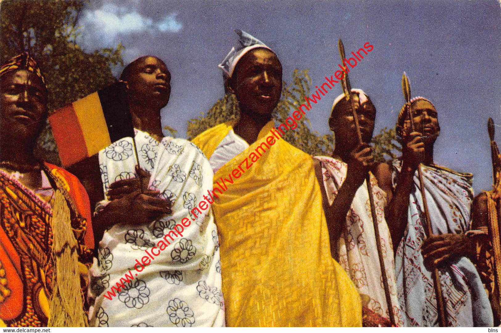 Voyage Du Roi Au Congo - été 1955 - Les Chefs De L'Urundi - Usumbura - Congo Belge Belgisch Kongo - Ruanda-Urundi