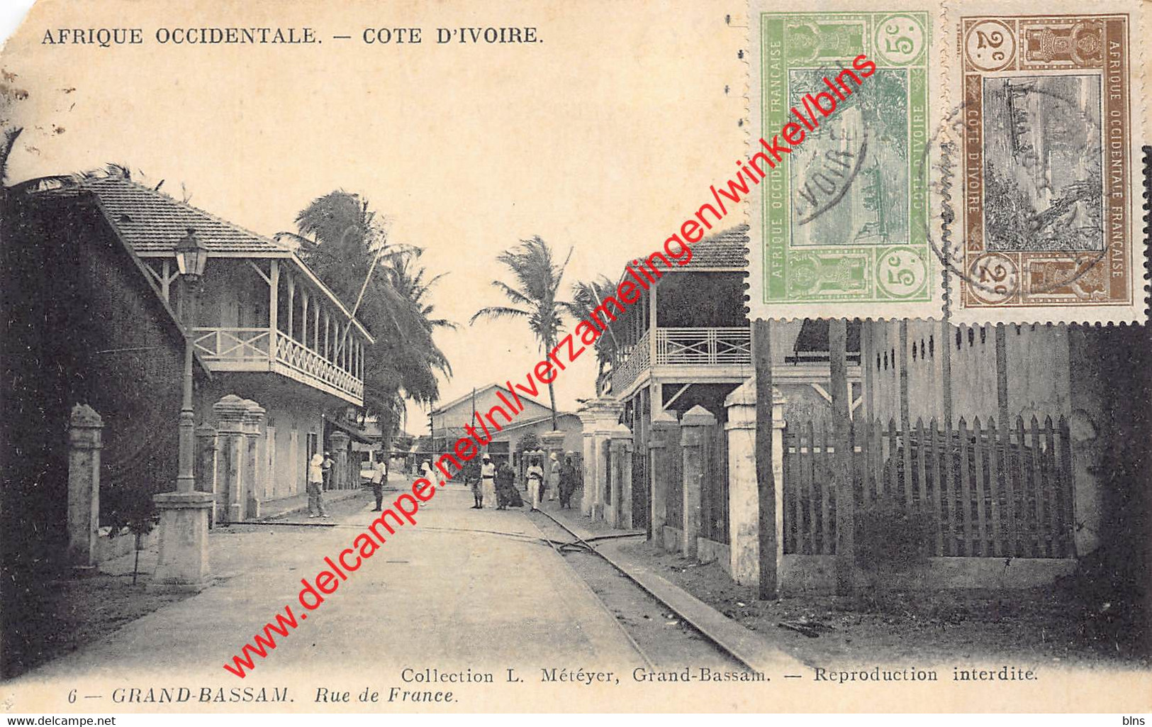 Grand Bassam - Rue De France - 1916 - Côte D'Ivoire - Ivory Coast - Côte-d'Ivoire