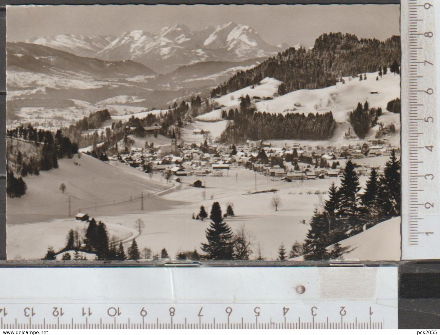 Oberststaufen I. Allg. Wintersportplatz Mit Blick Zur Säntisgruppe  Gebraucht (AK 2826 ) - Oberstaufen