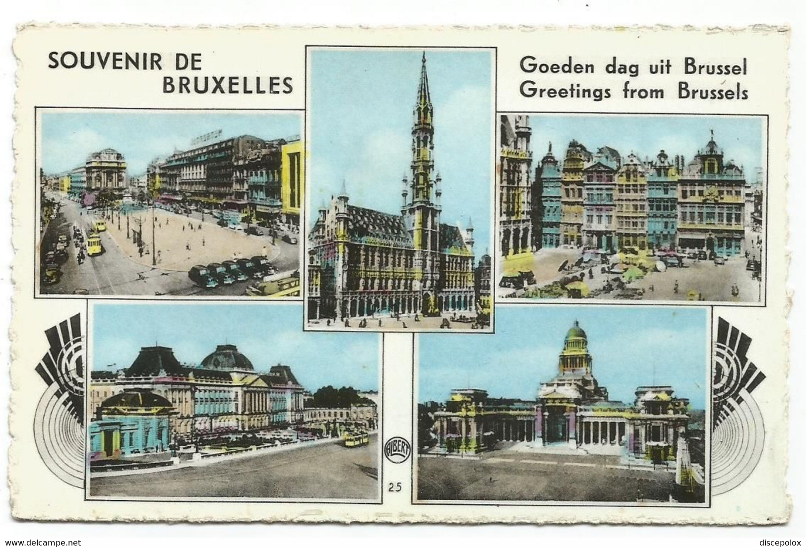 AC2255 Souvenir De Bruxelles - Greetings From Brussels / Non Viaggiata - Panoramische Zichten, Meerdere Zichten
