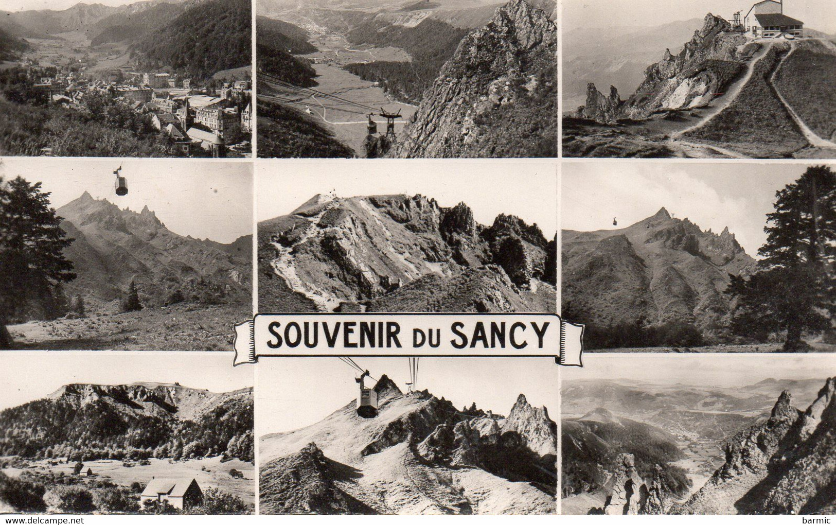 SOUVENIR DE SANCY MULTIVUE, LE MONT DORE, LE TELEPHERIQUE, LA TABLE D ORIENTATION, L HOTEL DU SOMMET REF 3880 - Souvenir De...