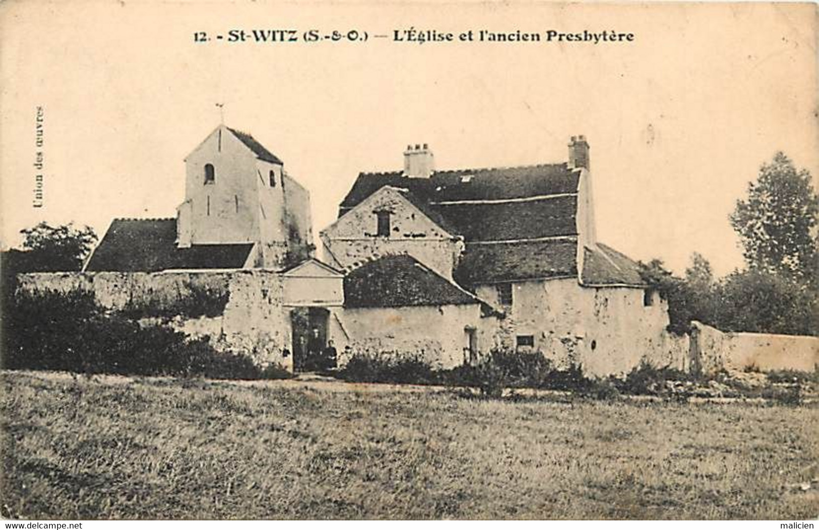 - Dpts Div-ref-BE415- Val D Oise - Saint Witz - St Witz - Eglise Et Ancien Presbytère - Presbytères - - Saint-Witz