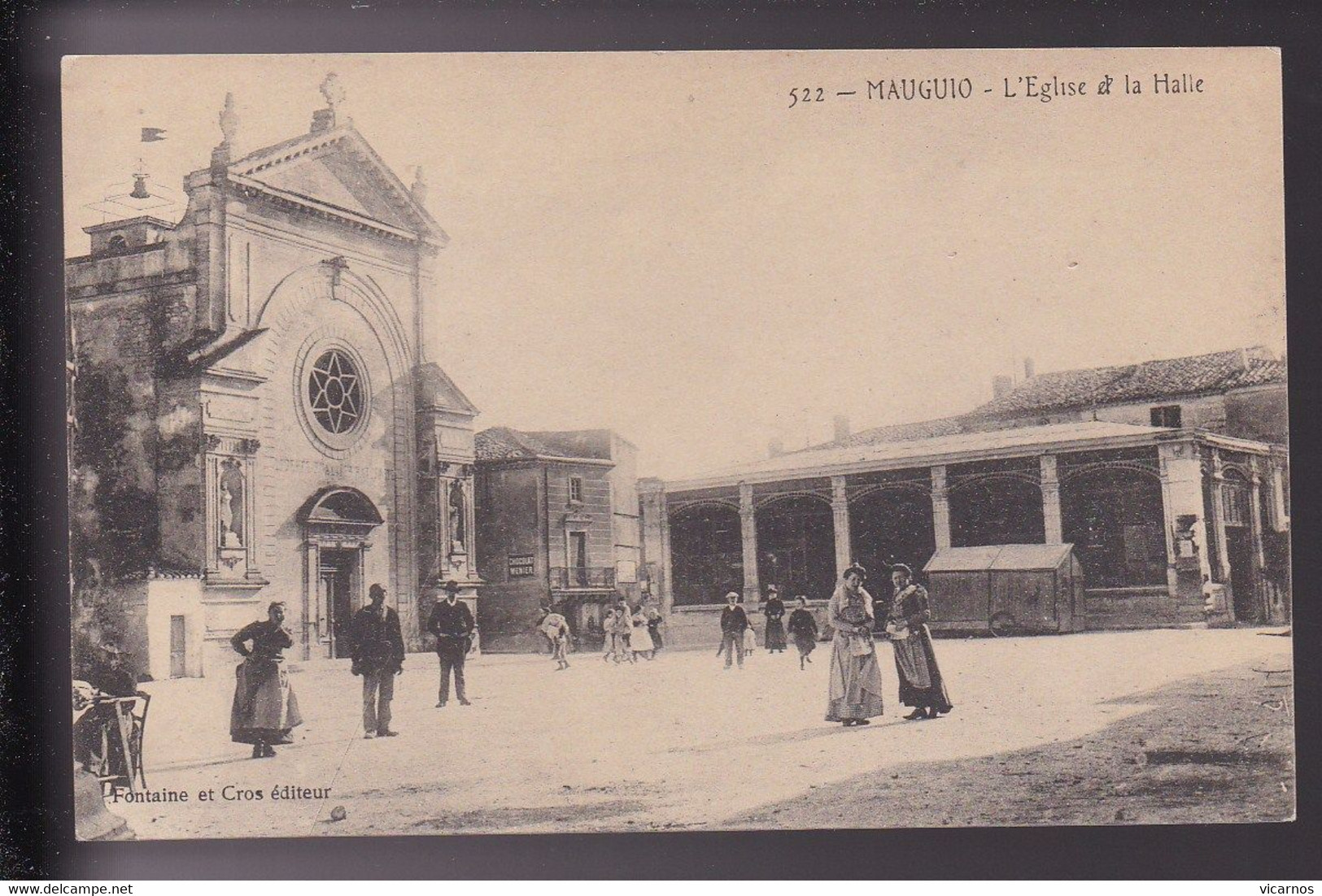 CP 34 MAUGUIO L'église Et La Halle - Mauguio