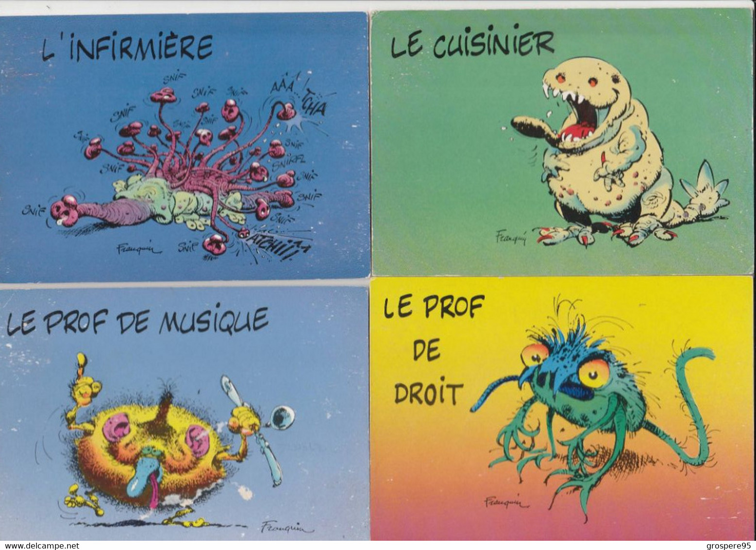 ILLUSTRATEUR FRANQUIN AU BAHUT N°2 9 10 12 21 22 23 24 25 LES MONSTRES N°5 11 15 20 27 31 32 36 - Sonstige & Ohne Zuordnung