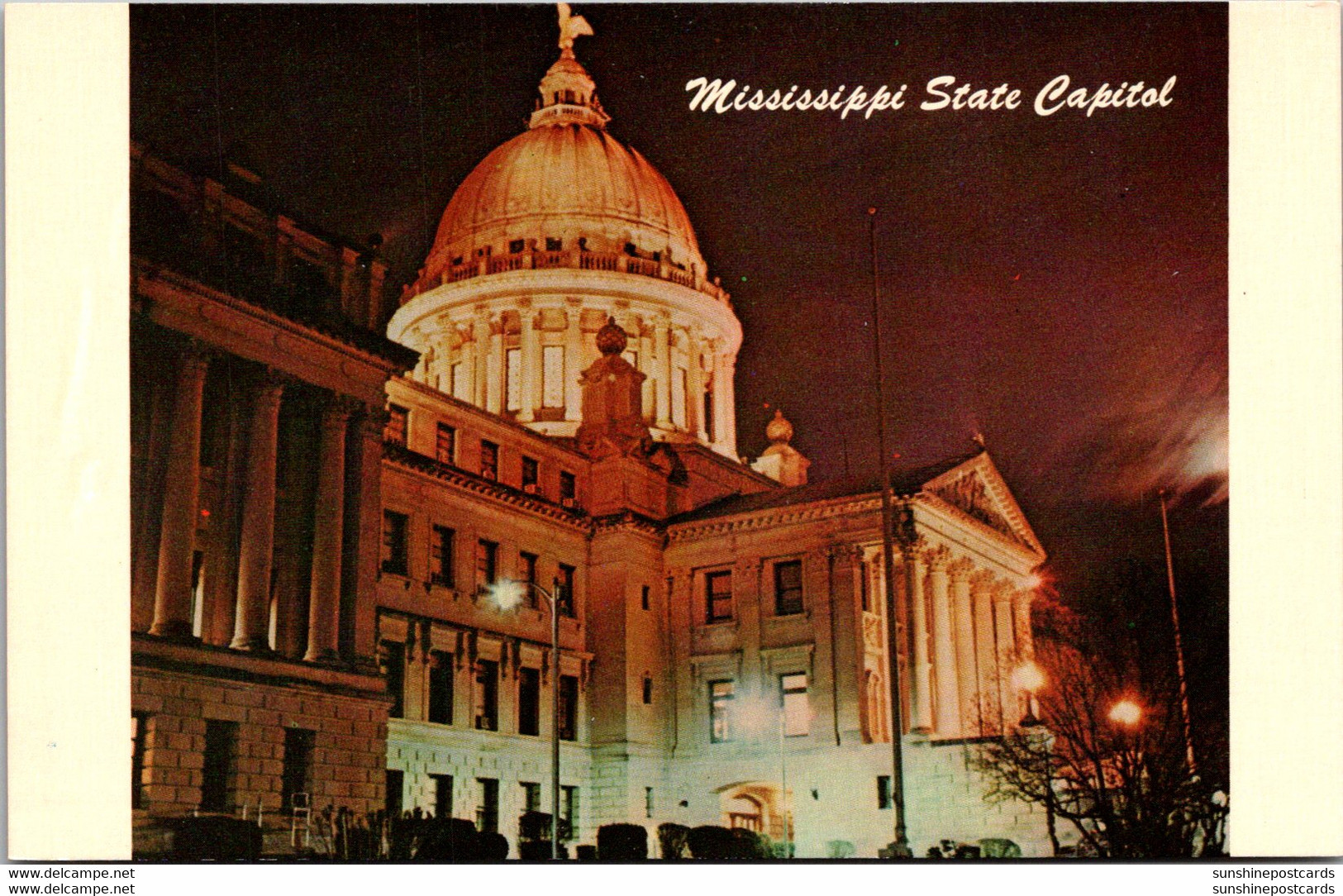Mississippi Jackson State Capitol Building At Night - Jackson
