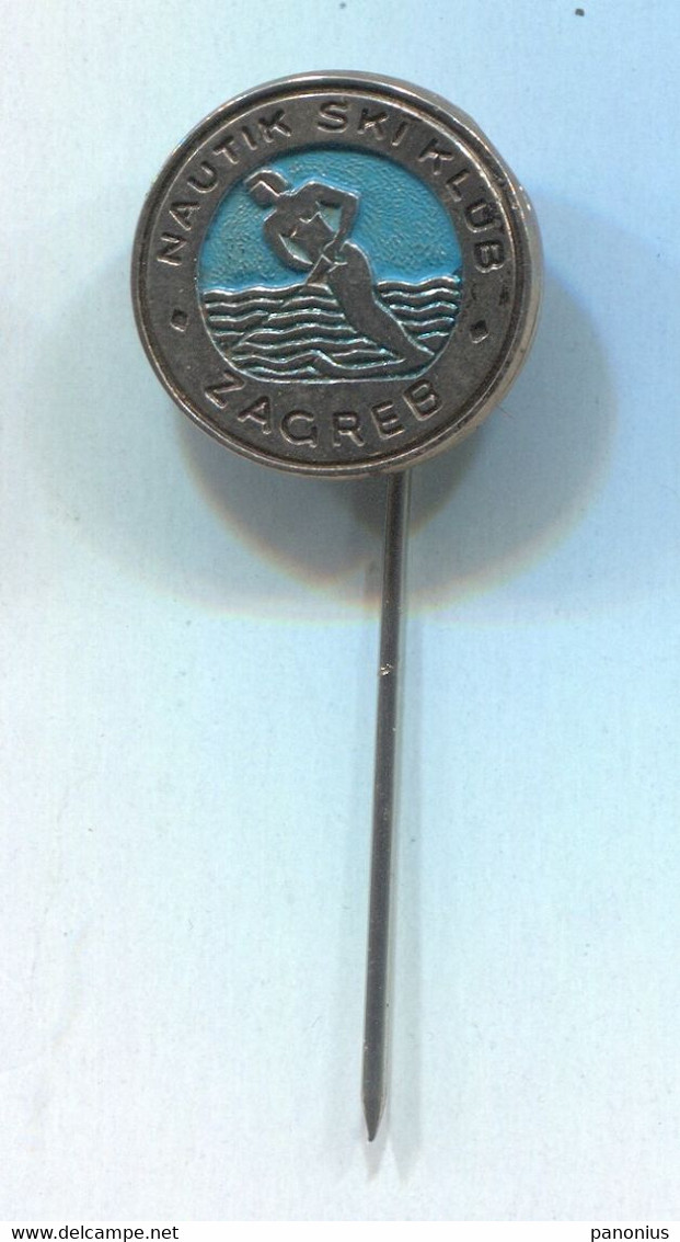 Water - Skiing, Nautical Ski Club Zagreb Croatia, Vintage Pin Badge Abzeichen - Waterski