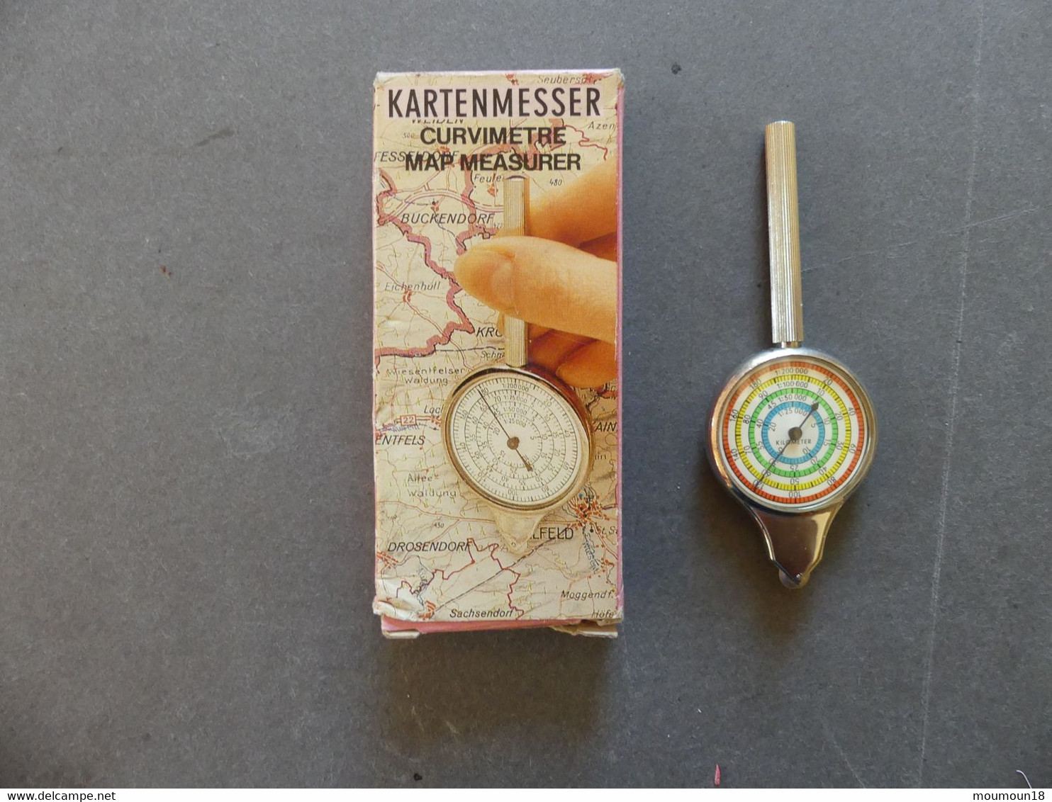 Curvimètre Kartenmesser Map Measurer Made In West-Germany Avec Boîte - Altri & Non Classificati