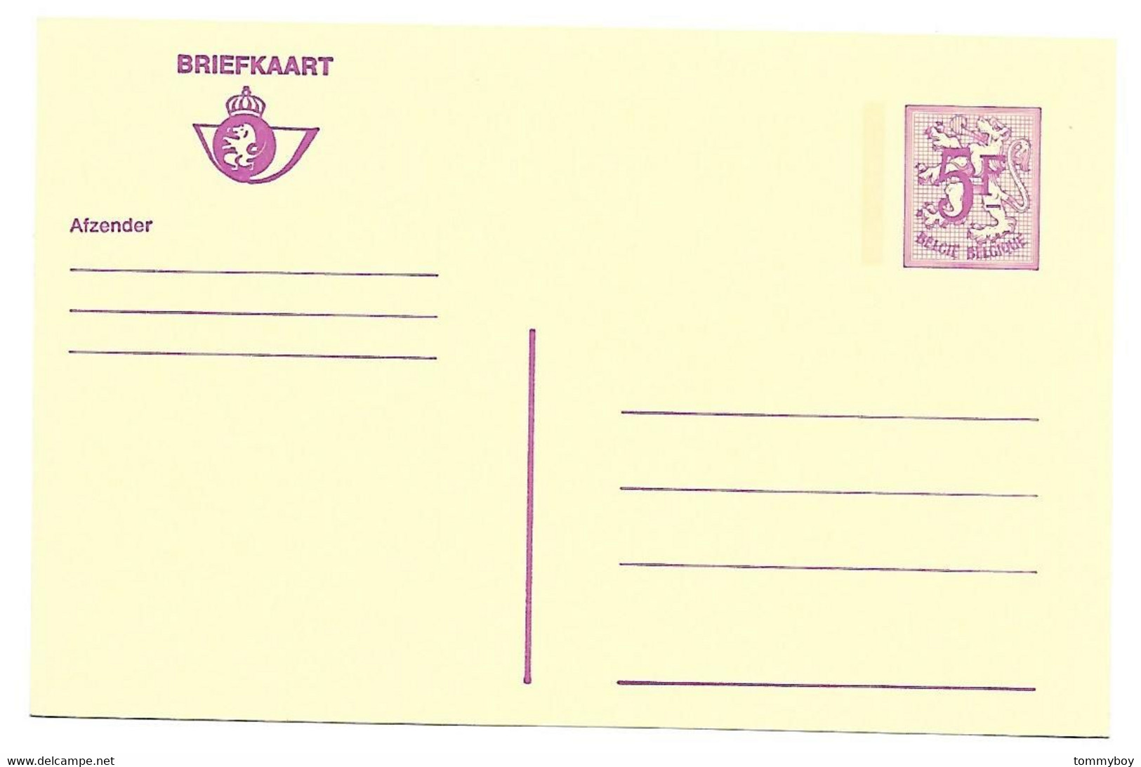 Belgie-Belgique, 3 Briefkaarten - Avis Changement Adresse